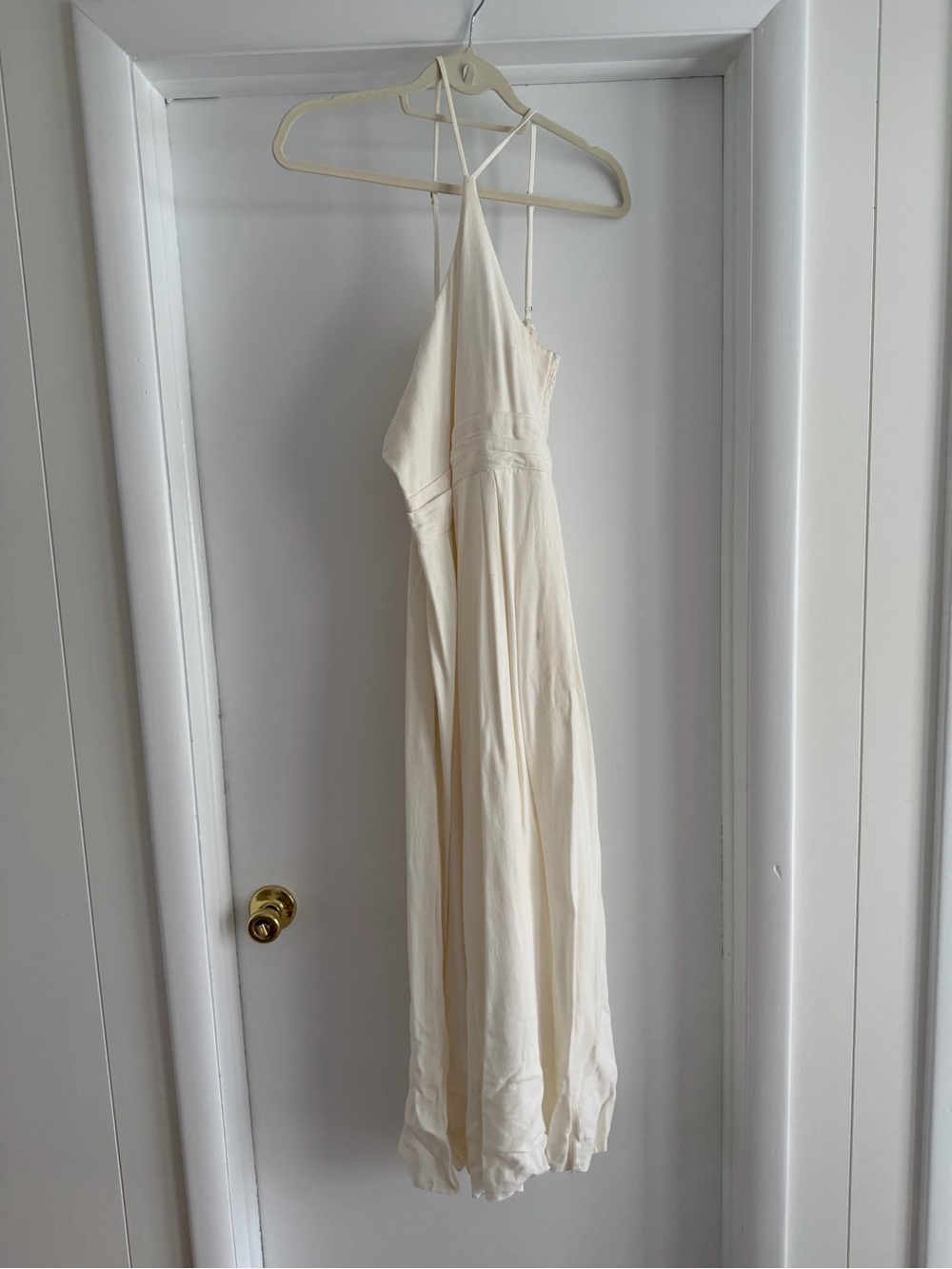 Elegant Cream One Shoulder Jumpsuit
